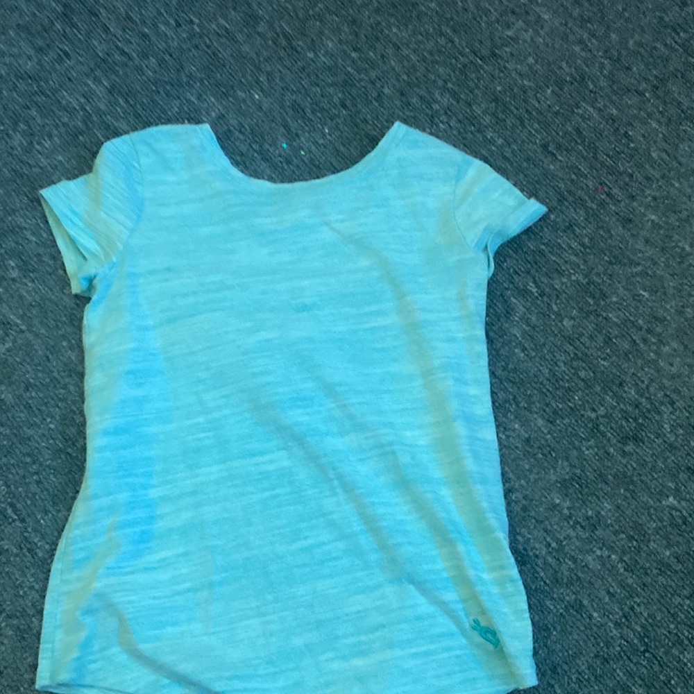 justice size small blue shirt
